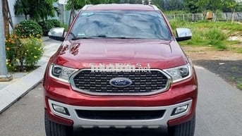 FORD EVEREST TITANIUM 2WD 2021, ĐỎ, 5V6 KM HT GÓP.
