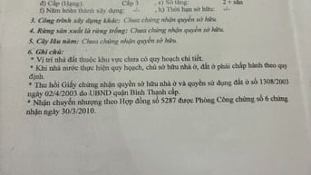 Bán nhà nhỏ, hẻm ôtô đường Bùi Đình Túy, P.24, Bình Thạnh