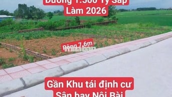 Đón sóng làm đường 1.500 tỷ-Full thổ cư, mặt tiền rộng 7.6m mua là lời