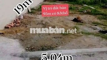 Bán Đất Hưng Long DT 5,04mx19m sổ hồng riêng giá 2ty100