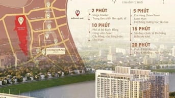 SPANA TOWER - Đầu cầu Hòa Xuân - 2 phòng ngủ - 64m2 