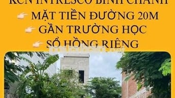 BÁN GẤP ĐẤT NỀN 5 x 20m- KDC INTRESCO, BÌNH CHÁNH- MẶT TIỀN ĐƯỜNG 20M