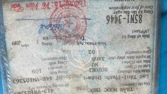 xe suzuki, không nổ máy , giấy tờ đầy đủ
