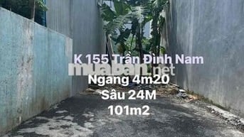 Mình chính chủ bán lô đất dt 101m kiệt 6m ôtô chạy thông 155 Trần Đình