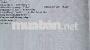 Nhà Giấy Tờ Đầy Đủ . Chính Chủ Rao .
