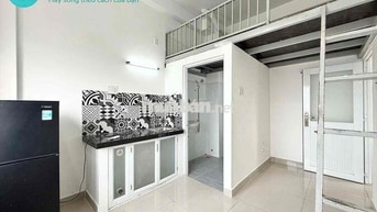 CHO THUÊ PHÒNG CÓ GÁC THOÁNG CỬA SỔ TRỜI FULL NỘI THẤT GẦN ĐH VLU, IUH