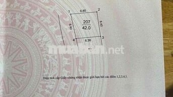 42m đất Nguyên Khê, Đông Anh; ô tô thông. Vị trí đẹp; giá hiếm có.