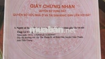 bÁN ĐẤT THỔ CƯ 100% UY TÍN TẠI TIỀN GIANG (ĐỒNG THÁP MỚI)