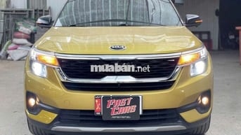 Kia Seltos 2021 Luxury 1.4 Turbo,màu vàng,48000 km