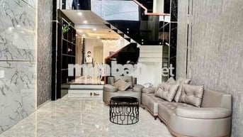 Nhà Mới Xây DT 260m2 1Trệt 1Lửng 3Lầu 4Pn 5Wc Sân Thượng Sẳn Máy Lạnh