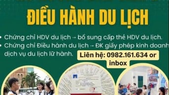 Đào tạo và Thi chứng chỉ nghiệp vụ du lịch