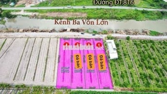 Hàng Vip - Đất Vườn MT Nhựa 816 View Kênh Siêu Mát