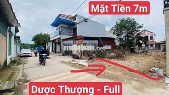 Dược Thượng Sóc Sơn mặt tiền rộng 7m full thổ cư 95 rất đẹp ngõ xe tải