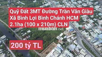 Quỹ Đất 2.1ha 3MT Trần Văn Giàu, Bình Chánh (Xã Bình Lợi HCM)