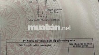 Bán rẻ đất full thổ cư mặt tiền 10m đường lớn (ĐH 173 cũ)