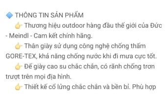 Giày trekking chính hãng của Đức size 41