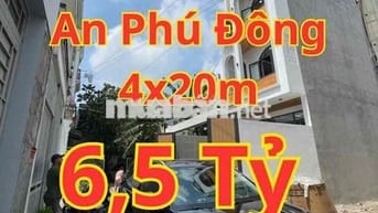 NHÀ MỚI ĐẸP 4x20M - FULL NỘI THẤT CAO CẤP - GẦN CHỢ AN PHÚ ĐÔNG Q12