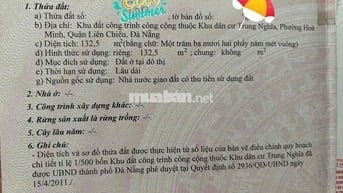 🟡CẦN BÁN LÔ ĐẤT MT THANH TỊNH, TRƯỚC BẾN XE , 132m2