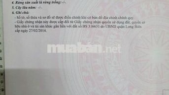 Chính Chủ Cần Bán Đất Phúc Lợi – Long Biên, Hà Nội