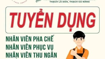 Cửa hàng trà sữa đường Lê Văn Quới tuyển nhân viên