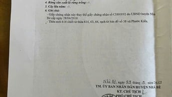Nhà cấp bốn đường Lê Văn lương phước kiểng nhà bè 