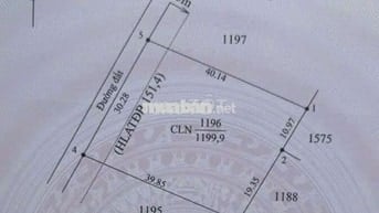 Chủ cần tiền bán gấp lô đất mặt tiền giá 1ty100