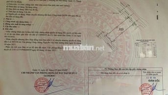 Lô đất 2 mặt tiền trc sau Vườn Lài An Phú Đông q12 cn 116m2 thổ cư