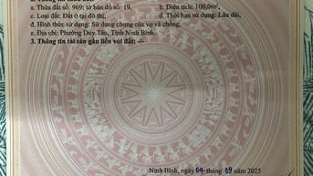 ĐẤT ĐẸP – GIÁ TỐT  – CHÍNH CHỦ CẦN BÁN TẠI Khu Đô Thị Chợ Mới Hoà Mạc,