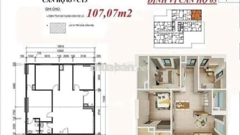 Bán căn góc 3PN – 107 m² – view hồ – tầng trung tại X2 Đại Kim, Hoàng