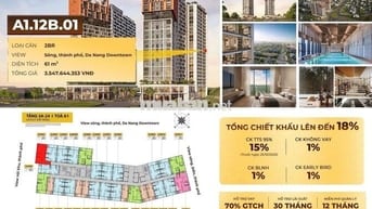 Bán căn hộ trung tâm Đà Nẵng - 2PN giá chỉ 2tỷ95