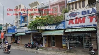Cho thuê nhà mặt tiền Hòa Bình, P Hiệp Tân, Tân Phú. 4x20m, 2 lầu,
