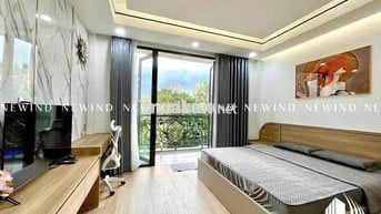Cho thuê căn 1PN bancon view phố Nguyễn Thị Thập, Tân Hưng