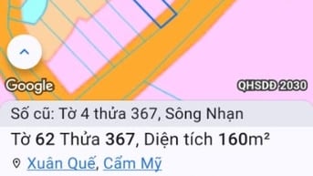 Bán Gấp Đất Ở Gần Đường Sông Nhạn Dầu Giây. Giá 620Tr.