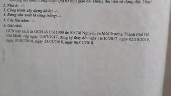 Cần tiền bán gấp lô đất 7x27, Rạch cây xanh, Ấp 7, Bình mỹ