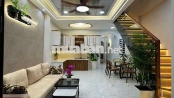 Nhà Bán Tân Hoá Quận 6 1 trệt 1 lầu mới đẹp full nội thất