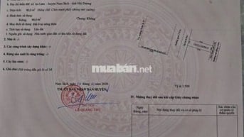 Bán đất tại mặt đường Quốc lộ 37, An Lâm, Nam Sách, Hải Dương, 90m2