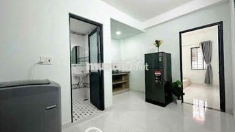 1PN, phòng khách, máy giặt riêng, full NT, chỉ tính điện nước, free dv