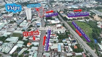 BÁN ĐẤT MẶT TIỀN NGAY NGÃ 6 AN PHÚ THUẬN AN BÌNH DƯƠNG