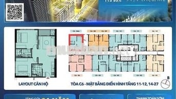 Căn hộ 62 m2 2 PN Capital Square P.Sơn Trà Đà Nẵng