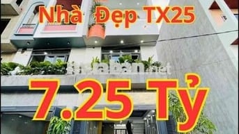 NHÀ QUÁ ĐẸP 1 XẸC TX25 – Q12 | FULL NỘI THẤT CAO CẤP – LỬNG 3 LẦU