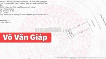 BÁN CẶP liền kề MẶT TIỀN ĐƯỜNG 14m VÕ NGUYÊN GIÁP, Khuê Mỹ, Ngũ Hành S
