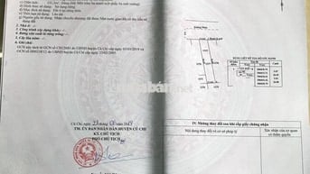 Bán lô đất 131m2 giá 900tr Đ.Lê Thị Sắc gần chợ Tân Phú Trung SHR