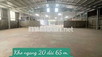 KHO THUÊ 1300m (20 × 65) Đường Trần Văn Giàu _ Xã Phạm VĂN Hai .