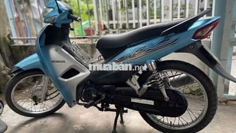 Xe máy Honda Wave Alpha màu xanh đen bạc