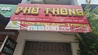 CHO THUÊ MẶT BẰNG Mặt Tiền 425 Nguyễn Thái Bình, P.12, Tân Bình
