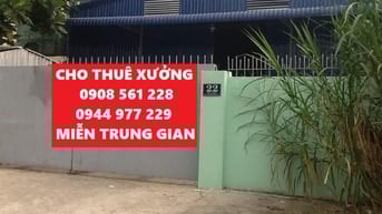 Nhà xưởng cho thuê phường thạnh lộc quận 12 dt: 600m giá 33 triêu