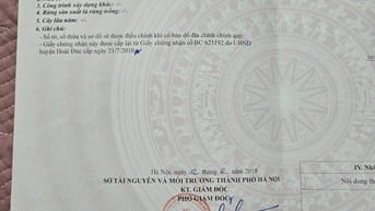 Bán đất 162m2 vuông vắn đẹp, Vân Côn, Hoài Đức