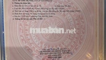 Bán đất tại Thị trấn Chũ, Lục Ngạn, Bắc Giang.