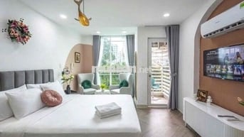 Cho Thuê Căn Hộ Xinh Ban Công Full NT Đường Khánh Hội Quận 4