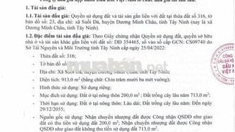 BĐS xã Suối Đá, Dương Minh Châu, Tây Ninh (Dương Minh Châu, Tây Ninh)